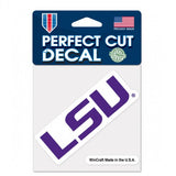 LSU Tigers Decal 4x4 Perfect Cut Color-0