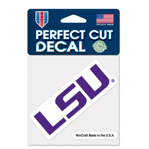 LSU Tigers Decal 4x4 Perfect Cut Color-0