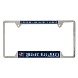Columbus Blue Jackets License Plate Frame Metal Special Order-0