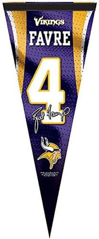 Minnesota Vikings Pennant Premium Style Brett Favre Jersey Design-0