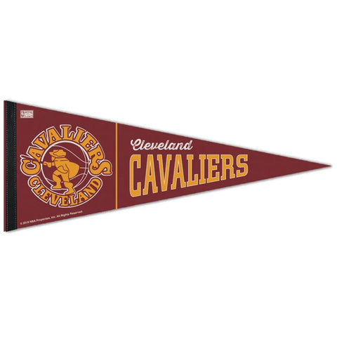 Cleveland Cavaliers Pennant 12x30 Premium Style Hardwood Classic Design-0