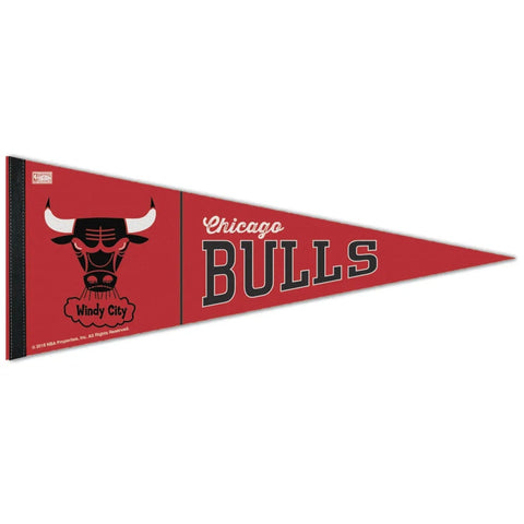 Chicago Bulls Pennant 12x30 Premium Style Hardwood Design-0