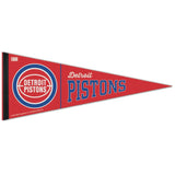 Detroit Pistons Pennant 12x30 Premium Style Hardwoods Design-0