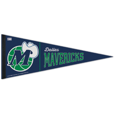 Dallas Mavericks Pennant 12x30 Premium Style Hardwood Classic Design Special Order-0