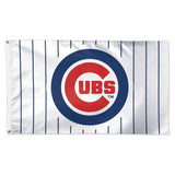 Chicago Cubs Flag 3x5 Deluxe Style Pinstripe - Special Order-0