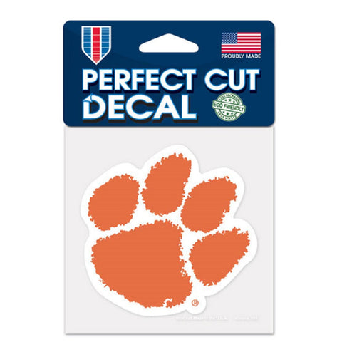 Clemson Tigers Decal 8x8 Die Cut Color-0