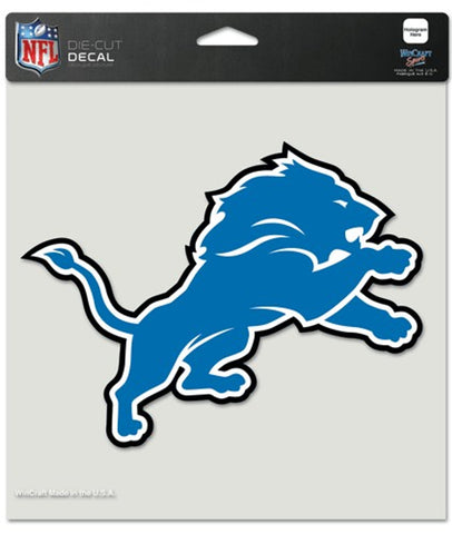 Detroit Lions Decal 8x8 Die Cut Color-0