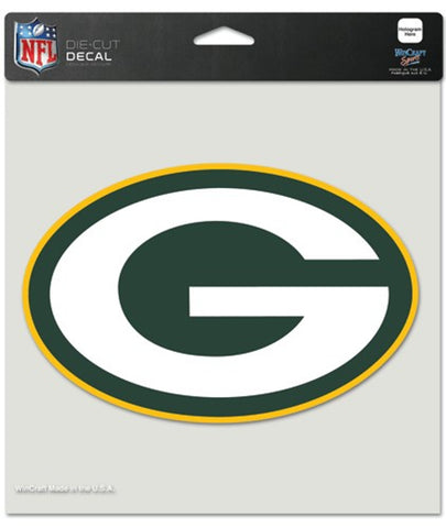 Green Bay Packers Decal 8x8 Die Cut Color-0