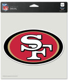 San Francisco 49ers Decal 8x8 Die Cut Color-0