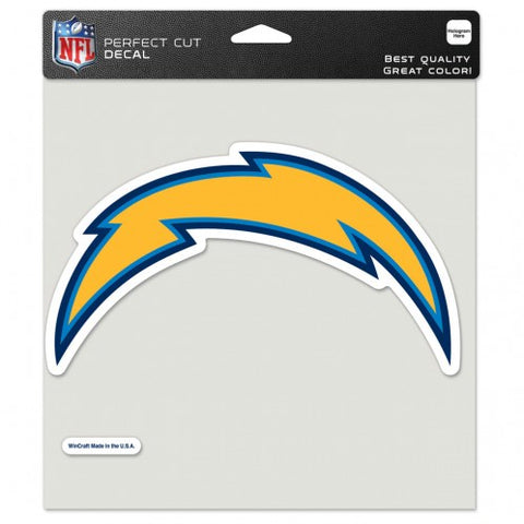 Los Angeles Chargers Decal 8x8 Perfect Cut Color Alternate Design-0