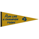 Notre Dame Fighting Irish Pennant 12x30 Premium Style PLACT Design Special Order-0