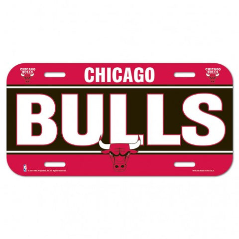 Chicago Bulls License Plate Plastic - Special Order-0