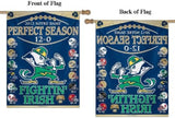 Notre Dame Fighting Irish Banner 27x37 Vertical 2012 Perfect Season-0