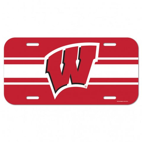 Wisconsin Badgers License Plate-0