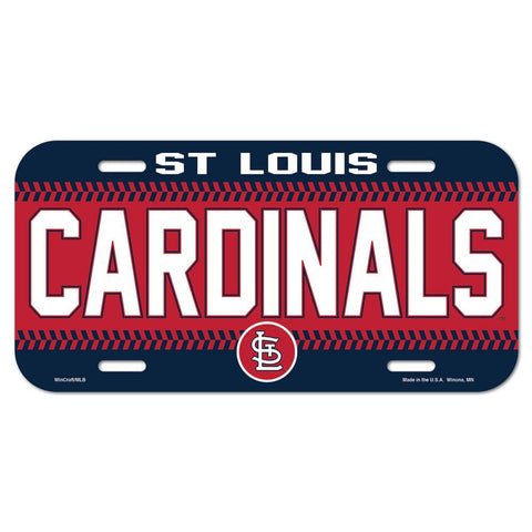 St. Louis Cardinals License Plate Plastic-0