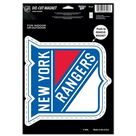 New York Rangers Magnet 6.25x9 Die Cut - Special Order-0