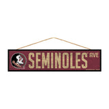 Florida State Seminoles Sign 4x17 Wood Avenue Design - Special Order-0