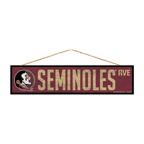 Florida State Seminoles Sign 4x17 Wood Avenue Design - Special Order-0