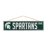 Michigan State Spartans Sign 4x17 Wood Avenue Design - Special Order-0