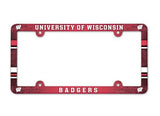 Wisconsin Badgers License Plate Frame - Full Color-0