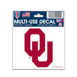 Oklahoma Sooners Decal 3x4 Multi Use-0
