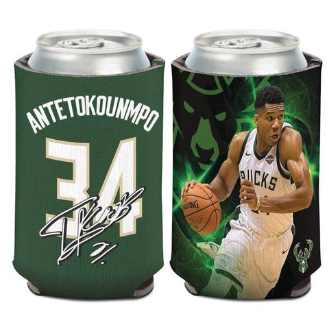 Milwaukee Bucks Can Cooler Giannis Antetokounmpo Design-0