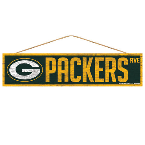Green Bay Packers Sign 4x17 Wood Avenue Design-0
