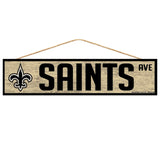 New Orleans Saints Sign 4x17 Wood Avenue Design-0