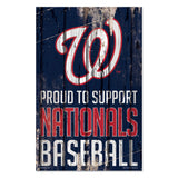 Washington Nationals Sign 11x17 Wood Proud to Support Design-0