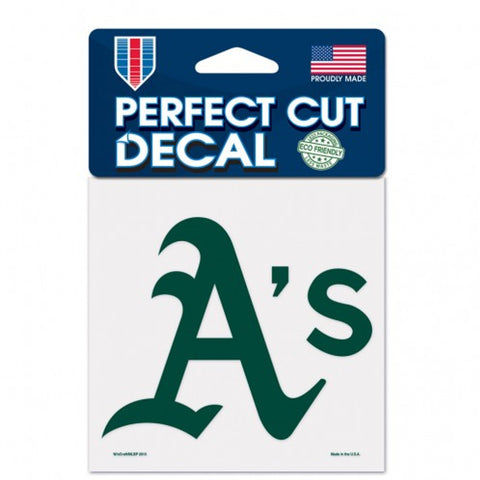 Oakland Athletics Decal 4x4 Perfect Cut Color-0