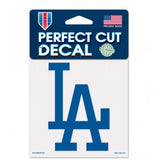 Los Angeles Dodgers Decal 4x4 Perfect Cut Color-0