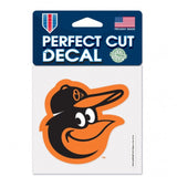 Baltimore Orioles Decal 4x4 Perfect Cut Color Mascot Design-0