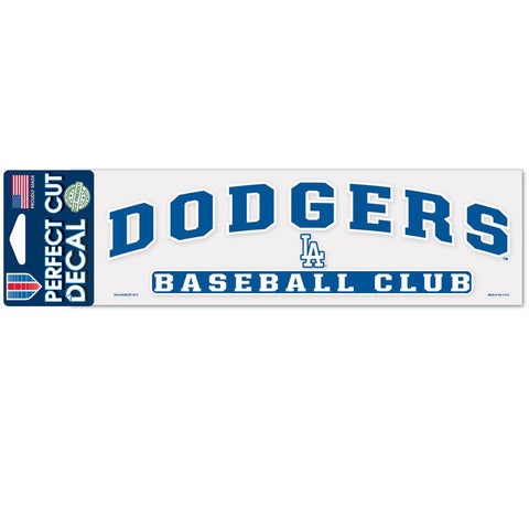 Los Angeles Dodgers Decal 3x10 Perfect Cut Color-0