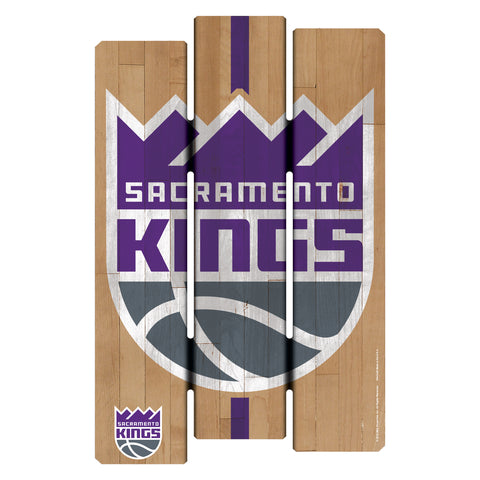 Sacramento Kings Sign 11x17 Wood Fence Style T/B-0
