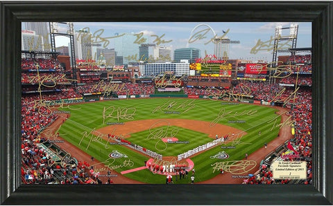 St. Louis Cardinals Framed Signature Field-0