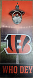 Cincinnati Bengals Sign Wood 5x11 Bottle Opener Slogan-0