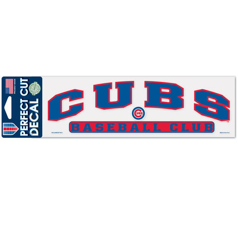 Chicago Cubs Decal 3x10 Perfect Cut Color-0