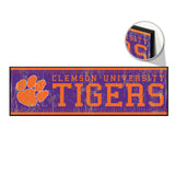 Clemson Tigers Sign 9x30 Wood Yard Marker-0