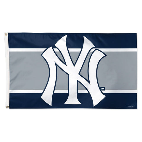 New York Yankees Flag 3x5 Deluxe Style Stripe-0