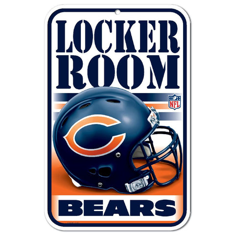 Chicago Bears Sign 11x17 Plastic Locker Room Design-0