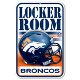 Denver Broncos Sign 11x17 Plastic Locker Room Design-0