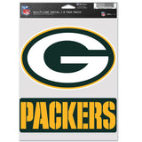 Green Bay Packers Decal Multi Use Fan 2 Pack-0