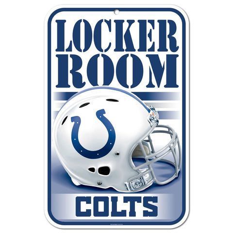 Indianapolis Colts Sign 11x17 Plastic Locker Room Design-0