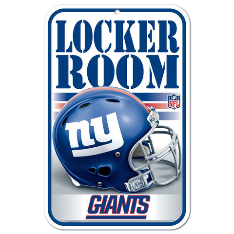 New York Giants Sign 11x17 Plastic Locker Room Design-0