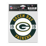 Green Bay Packers Decal 3.75x5 Patch Fan-0