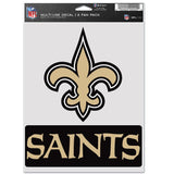 New Orleans Saints Decal Multi Use Fan 2 Pack-0