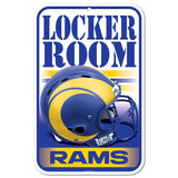 Los Angeles Rams Sign 11x17 Plastic Locker Room Design-0