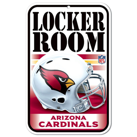 Arizona Cardinals Sign 11x17 Plastic Locker Room Design-0