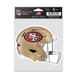 San Francisco 49ers Decal 3.75x5 Helmet Fan-0