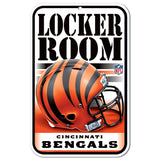 Cincinnati Bengals Sign 11x17 Plastic Locker Room Design-0